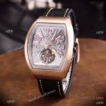 High Quality Franck Muller Tourbillon Copy Watch Rose Gold Arabic Markers